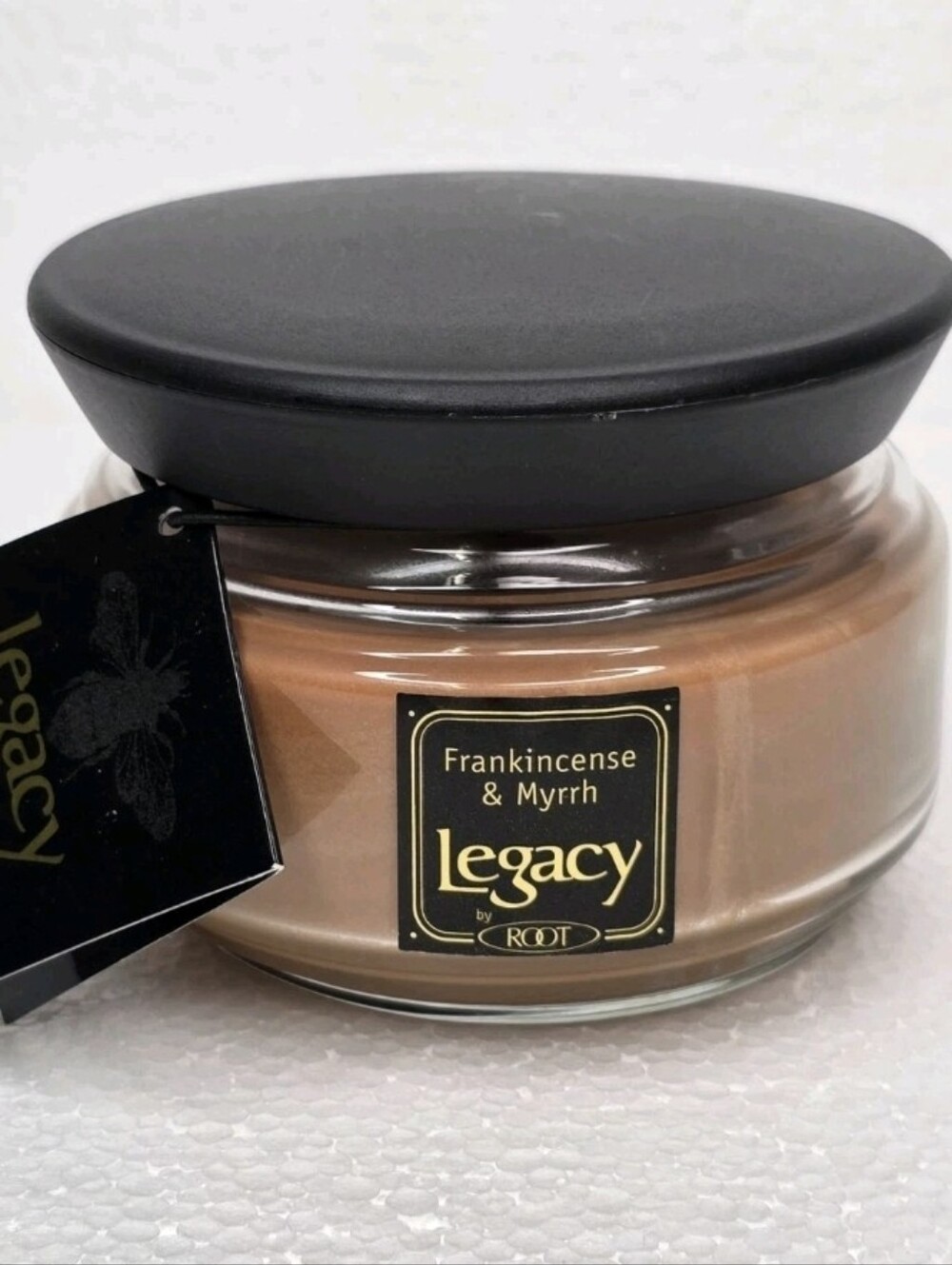 Legacy Candle By Root Frankincense & Myrrh Essence 8 Oz Beeswax Blend Made USA